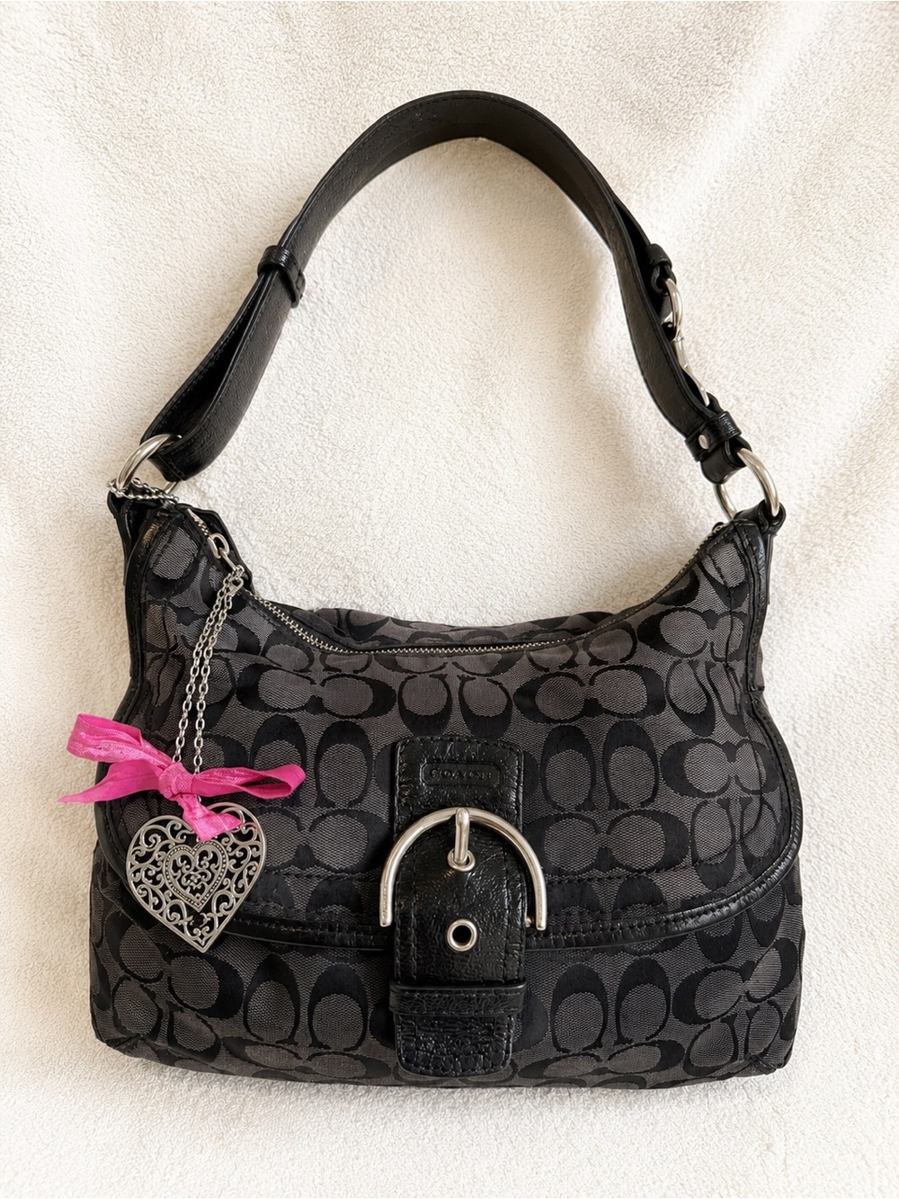Vintage Coach Black / shoulder